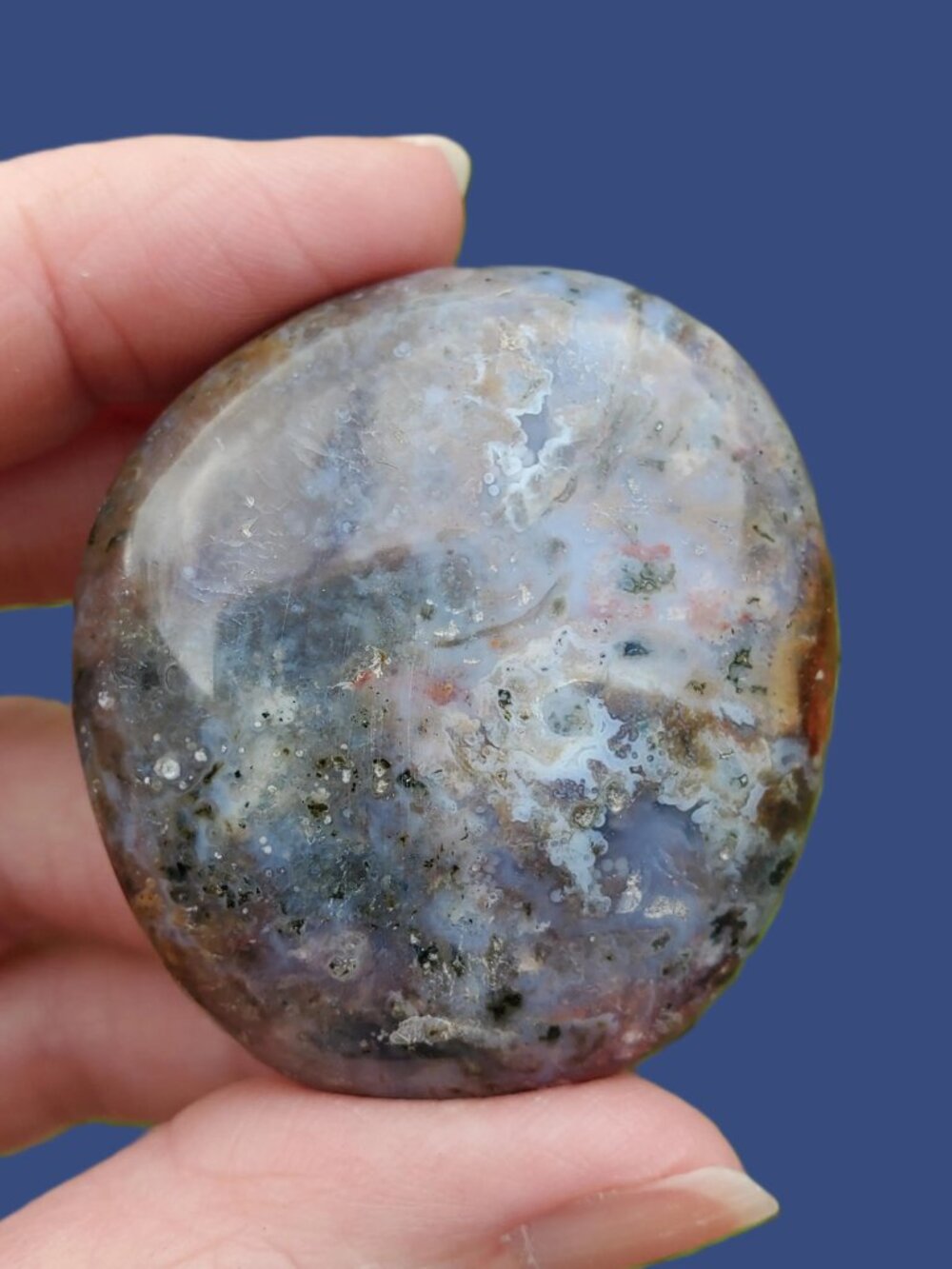 Ocean Jasper Palm Stone (OJ132)